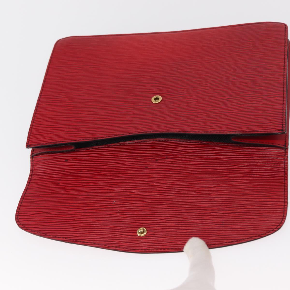LOUIS VUITTON Epi Montaigne 27 Clutch Bag Red M52657 LV Auth 157734 - Jerrillo image 9