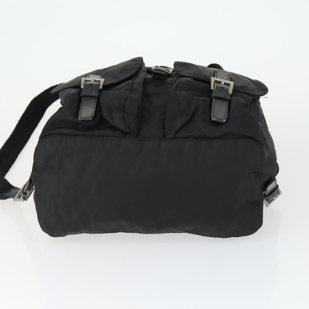 PRADA Backpack Nylon Black Silver Auth 171402 - Jerrillo image 5