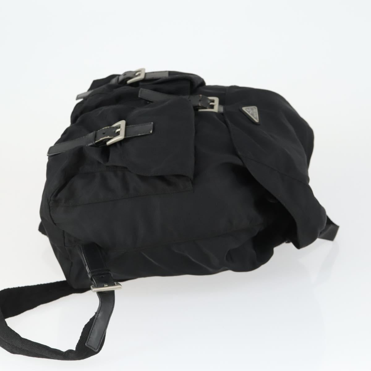 PRADA Backpack Nylon Black Silver Auth 171402 - Jerrillo image 3