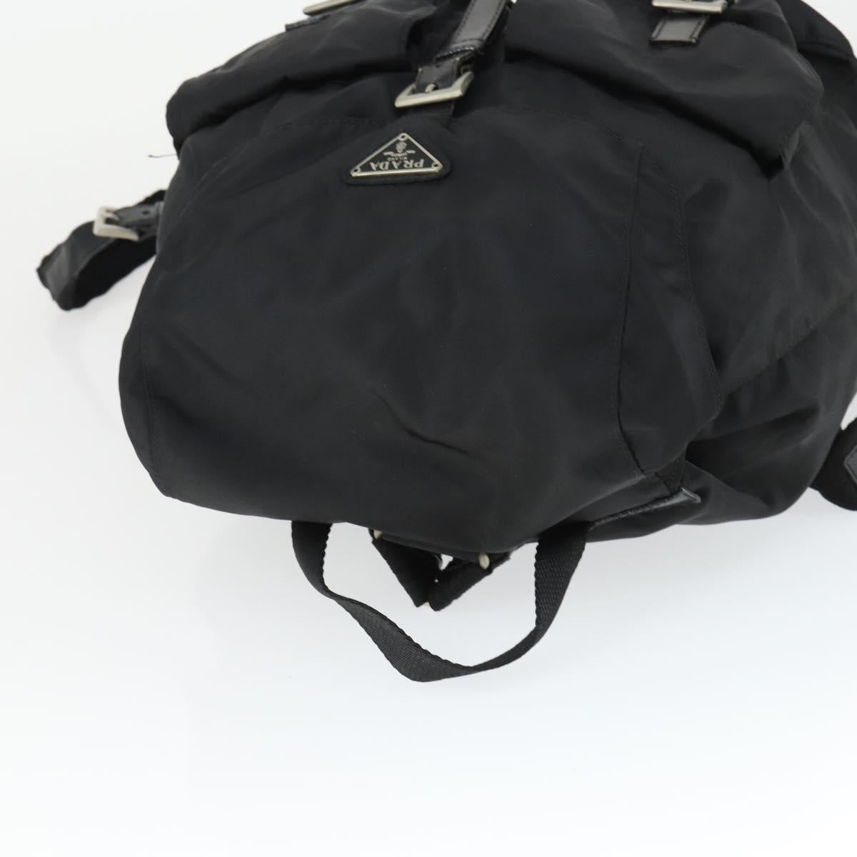 PRADA Backpack Nylon Black Silver Auth 171402 - Jerrillo image 6