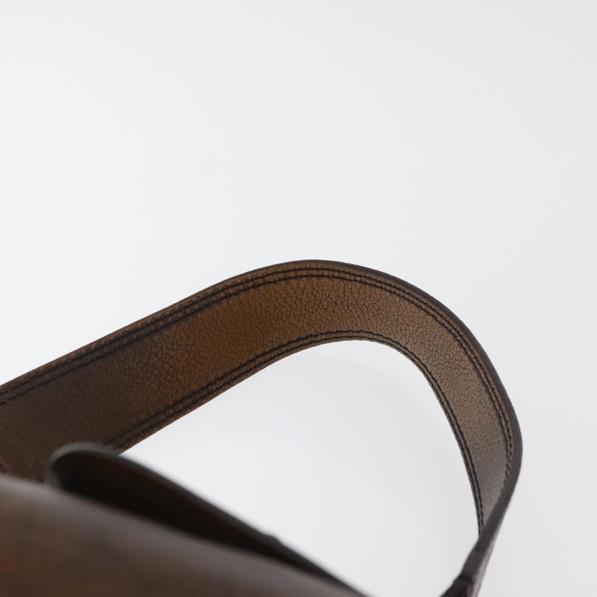Miu Miu Hand Bag Leather Brown Silver Auth 179018V - Jerrillo image 9