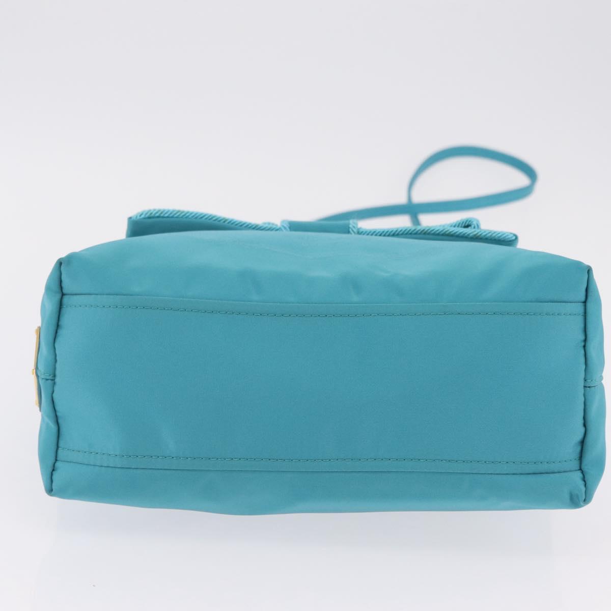 PRADA Hand Bag 2way Green Gold Auth 202518A - Jerrillo image 6