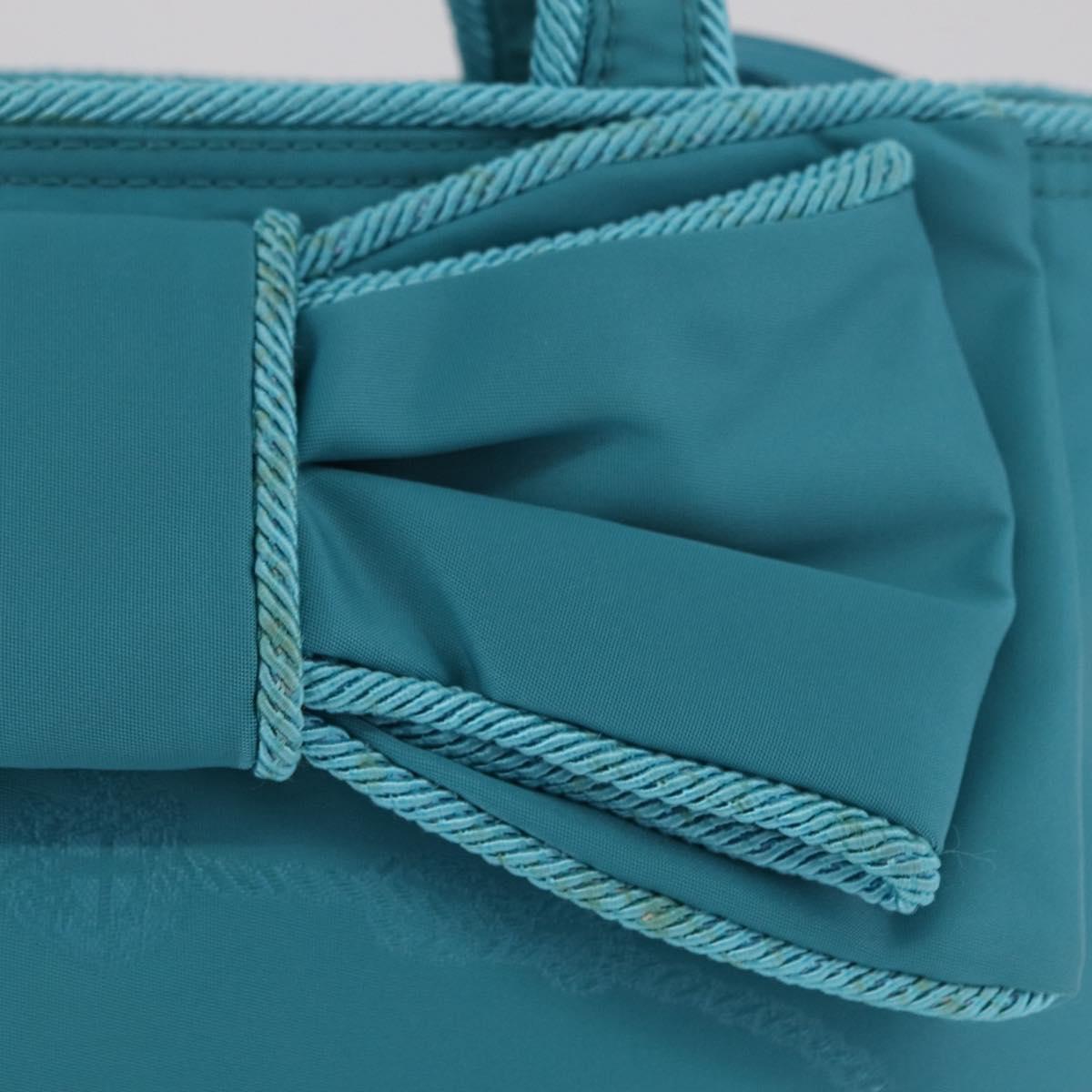 PRADA Hand Bag 2way Green Gold Auth 202518A - Jerrillo image 2