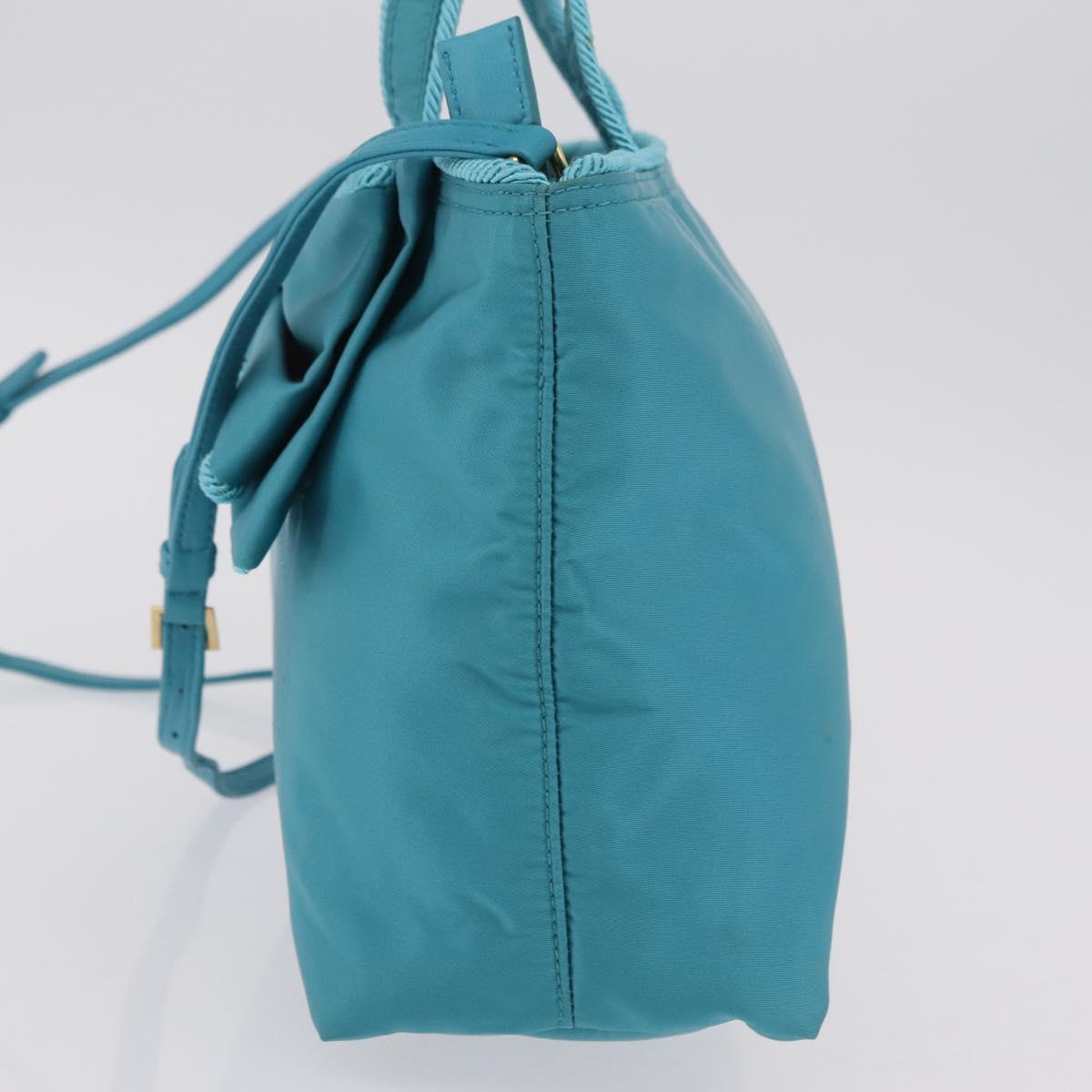 PRADA Hand Bag 2way Green Gold Auth 202518A - Jerrillo image 4