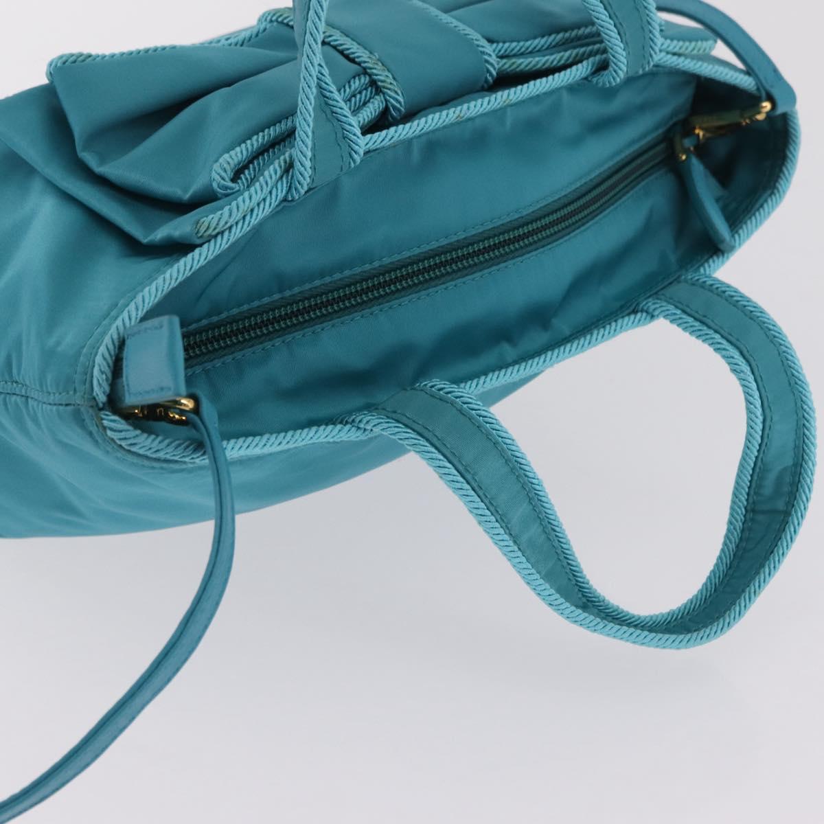 PRADA Hand Bag 2way Green Gold Auth 202518A - Jerrillo image 7