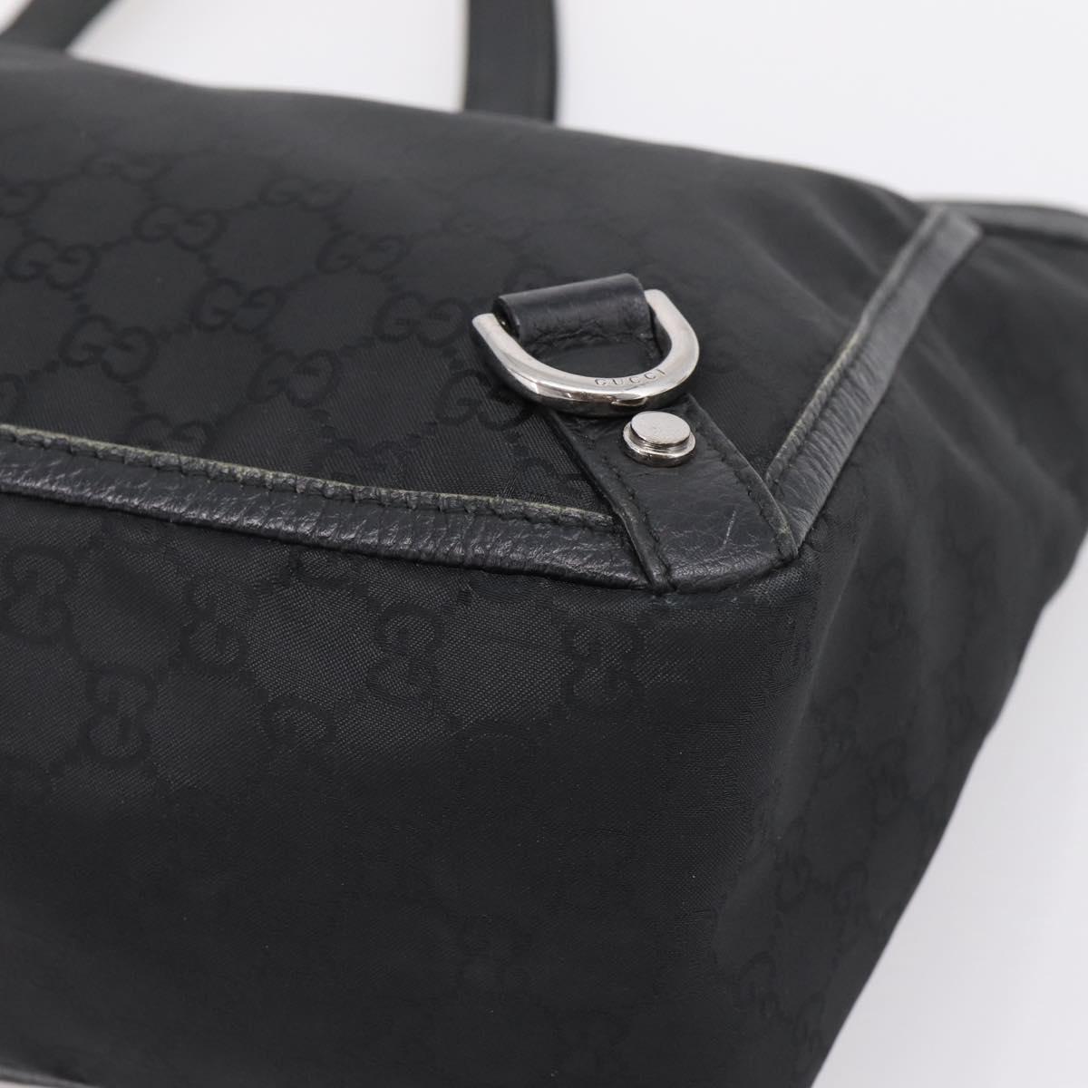 GUCCI GG Canvas Abbey Tote Bag Black Silver 293580 Auth 204921 - Jerrillo image 10