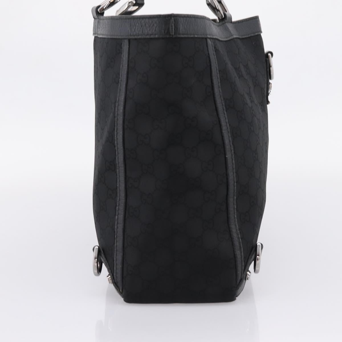 GUCCI GG Canvas Abbey Tote Bag Black Silver 293580 Auth 204921 - Jerrillo image 3