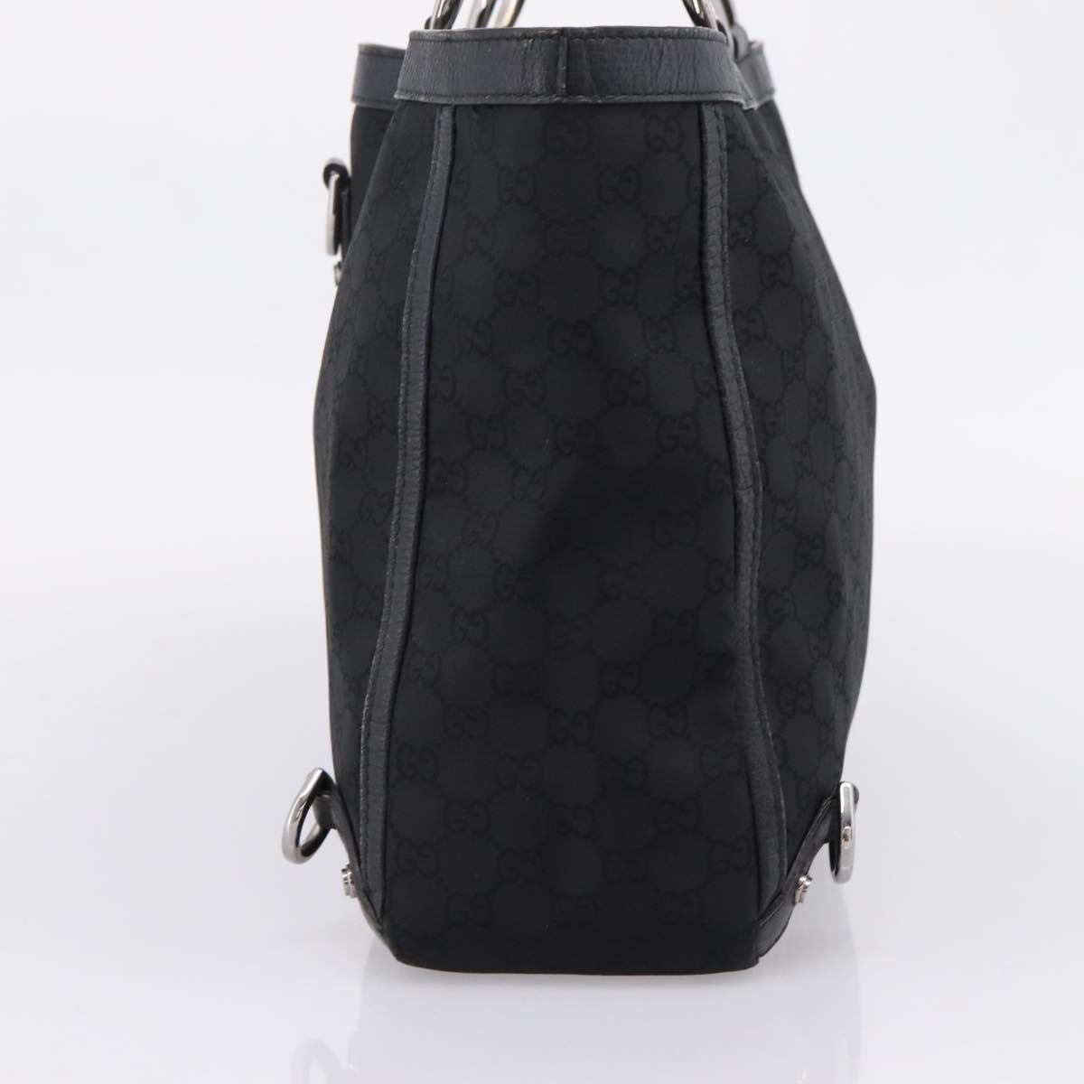 GUCCI GG Canvas Abbey Tote Bag Black Silver 293580 Auth 204921 - Jerrillo image 4