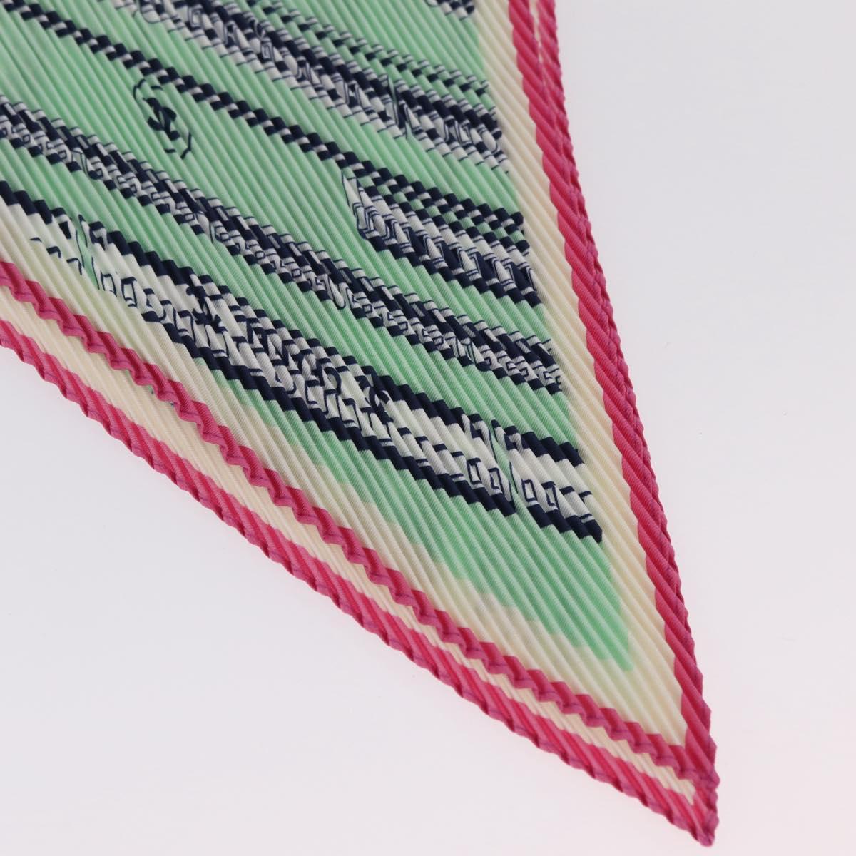CHANEL Scarf Silk Green CC Auth 204962M - Jerrillo image 7