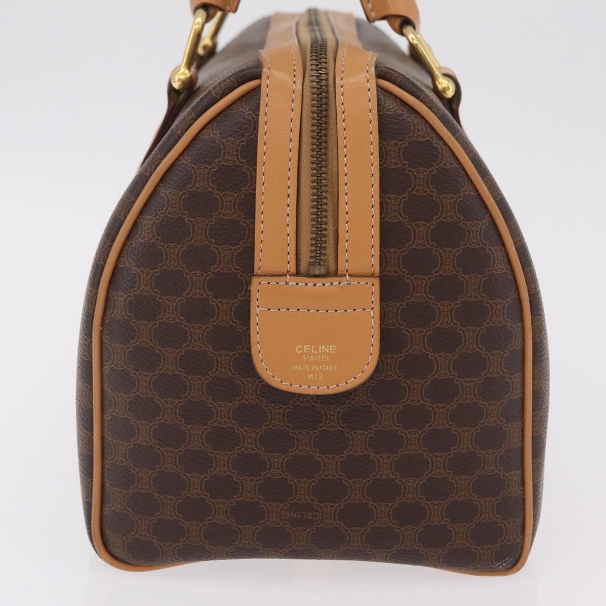 CELINE Macadam Canvas Hand Bag PVC Leather Brown Gold Auth 205250V - Jerrillo image 3