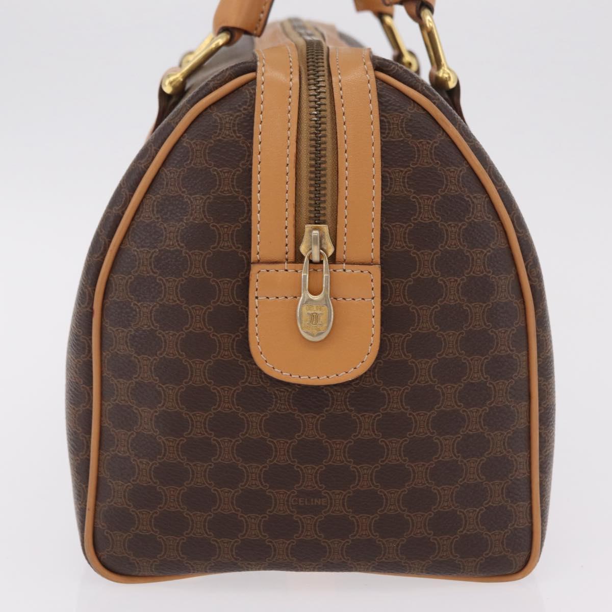CELINE Macadam Canvas Hand Bag PVC Leather Brown Gold Auth 205250V - Jerrillo image 4