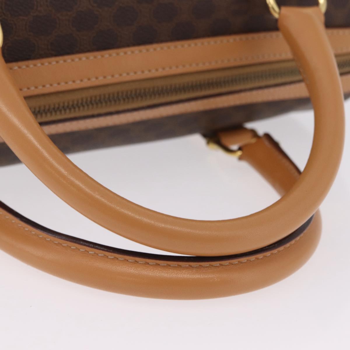 CELINE Macadam Canvas Hand Bag PVC Leather Brown Gold Auth 205250V - Jerrillo image 8