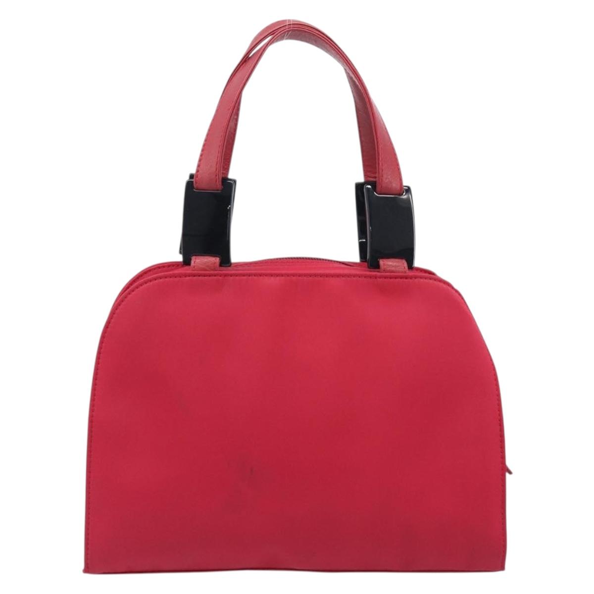 Saint Laurent Hand Bag Nylon Red Auth 205355 - Jerrillo image 2