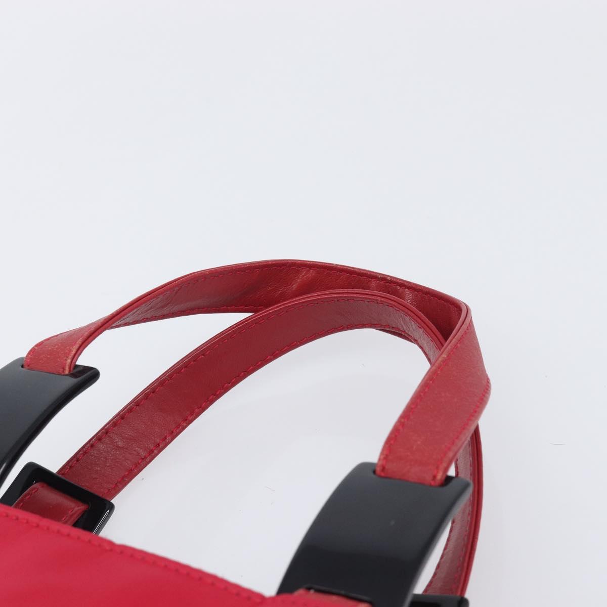 Saint Laurent Hand Bag Nylon Red Auth 205355 - Jerrillo image 9