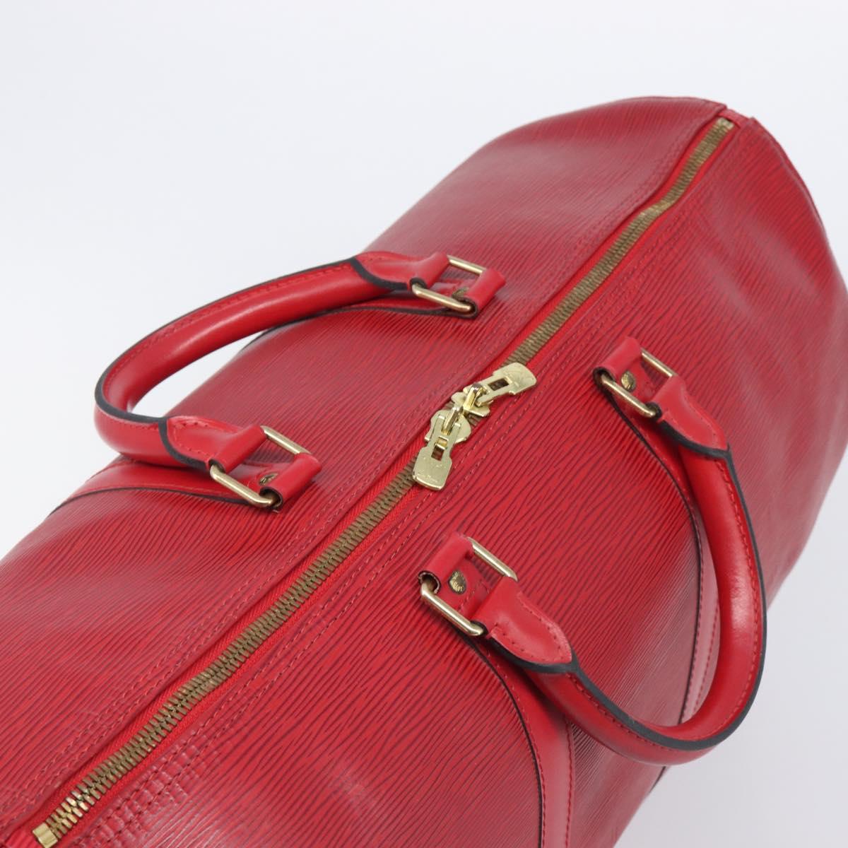 LOUIS VUITTON Epi Keepall 50 Boston Bag Red M42967 LV Auth 205802A - Jerrillo image 7