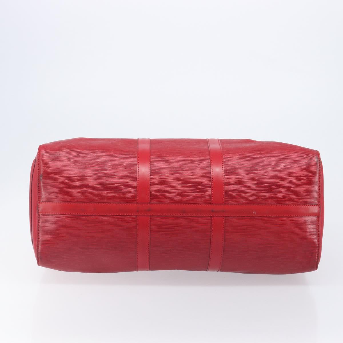 LOUIS VUITTON Epi Keepall 50 Boston Bag Red M42967 LV Auth 205802A - Jerrillo image 5