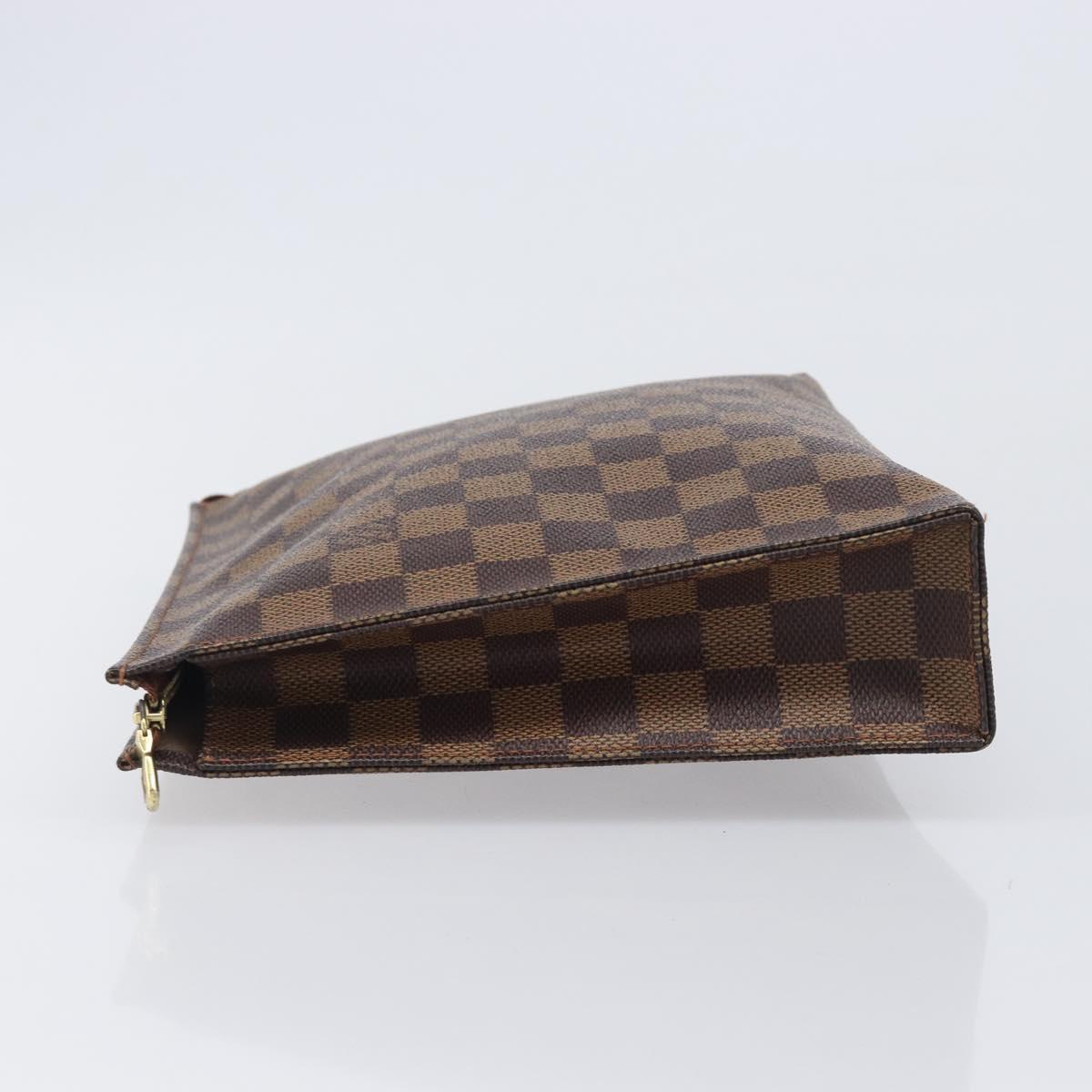 LOUIS VUITTON Damier Ebene Poche Toilette 26 Pouch N47543 LV Auth 205944A - Jerrillo image 4