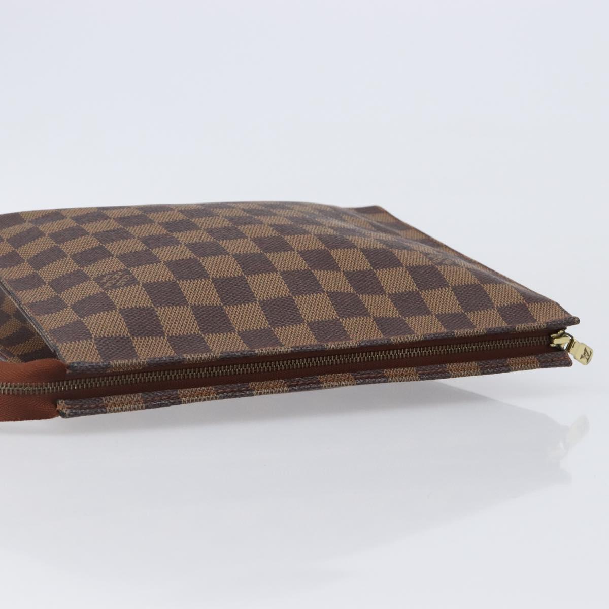 LOUIS VUITTON Damier Ebene Poche Toilette 26 Pouch N47543 LV Auth 205944A - Jerrillo image 5