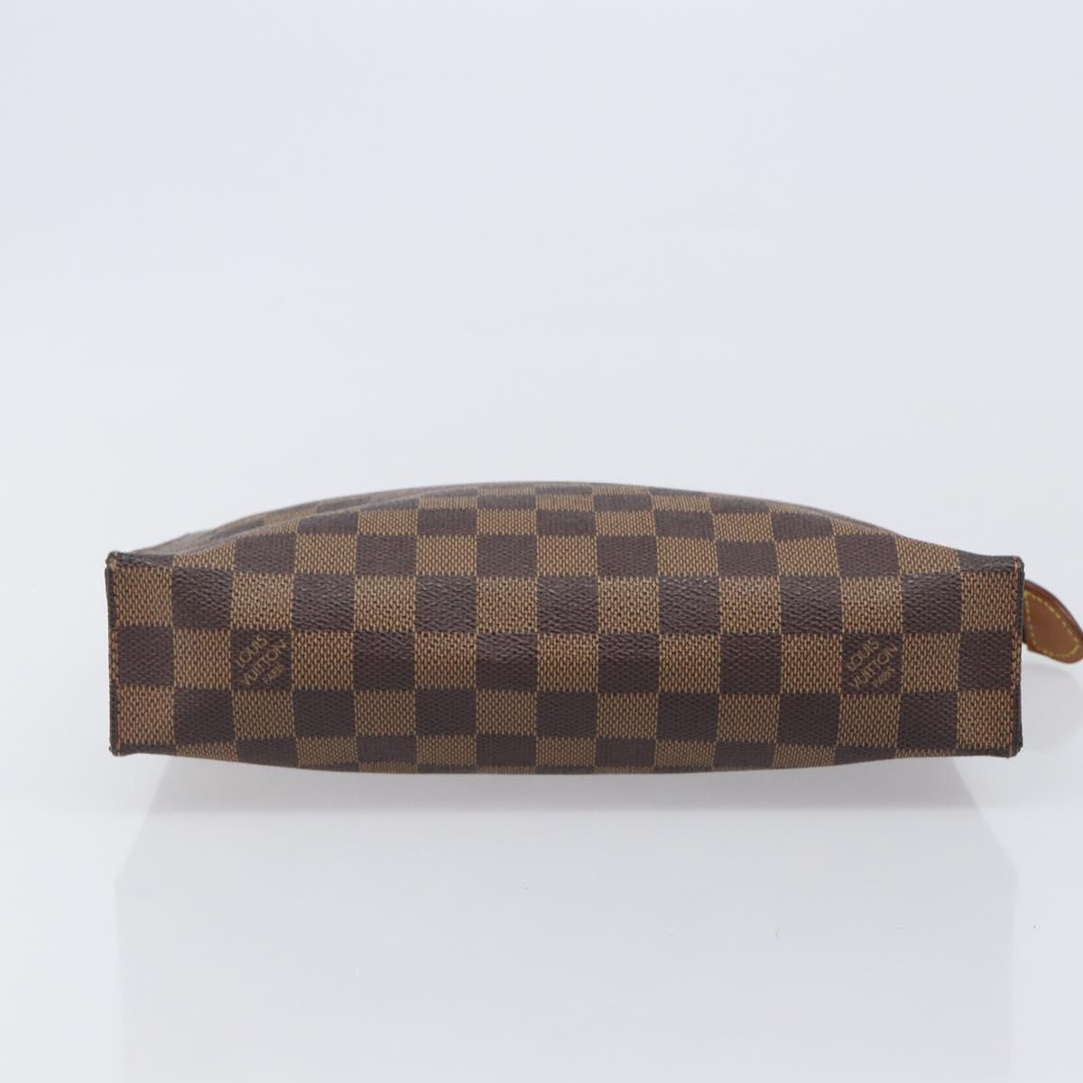 LOUIS VUITTON Damier Ebene Poche Toilette 26 Pouch N47543 LV Auth 205944A - Jerrillo image 6
