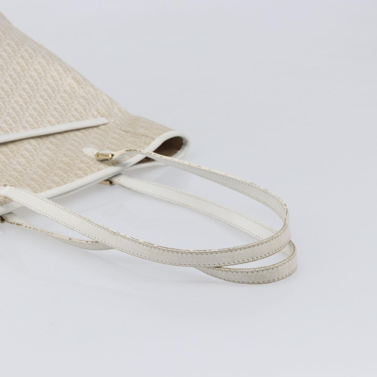 Christian Dior Trotter Canvas Tote Bag Gold Auth 206023A - Jerrillo image 8