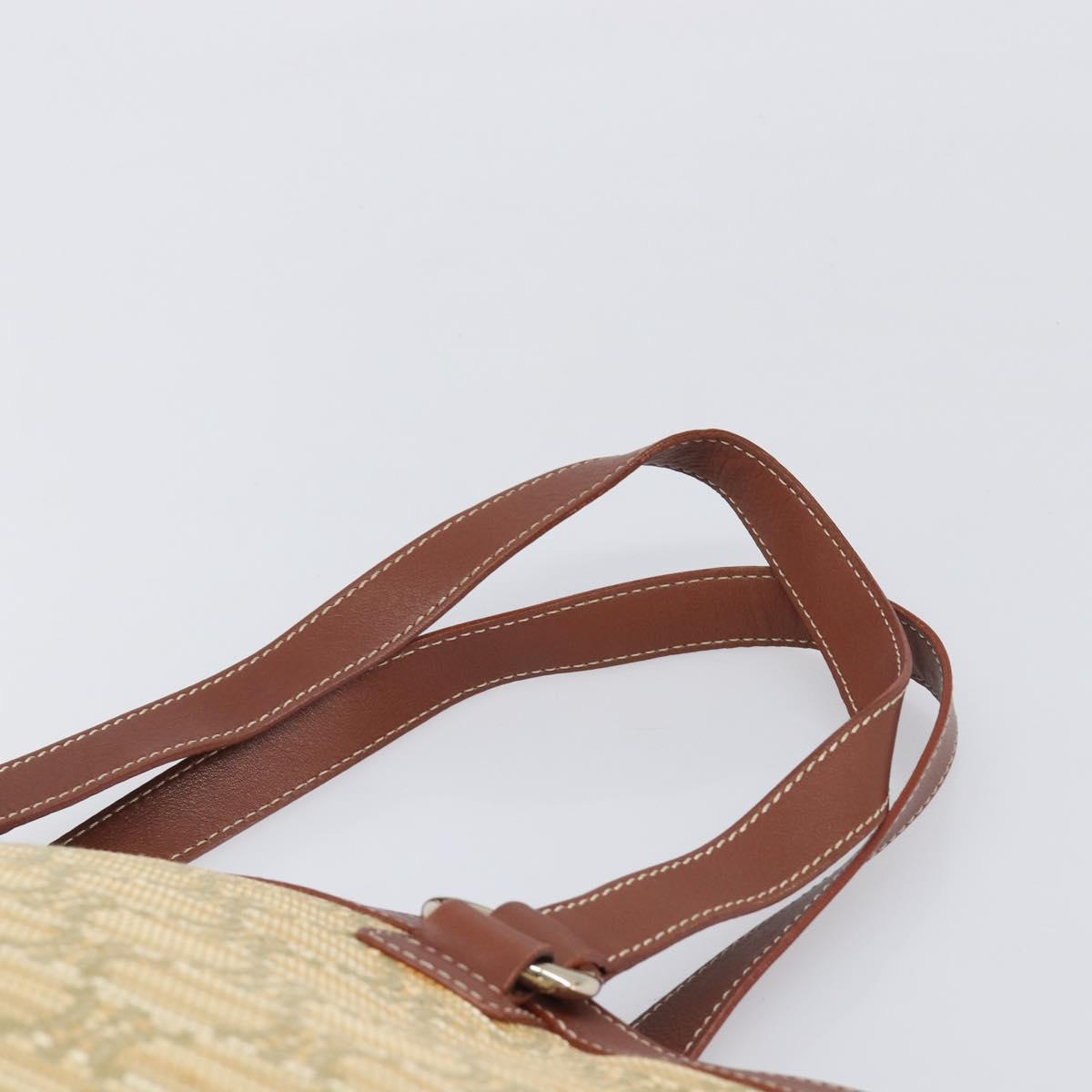 CELINE Macadam Canvas Tote Bag Beige Gold Auth 206043V - Jerrillo image 8