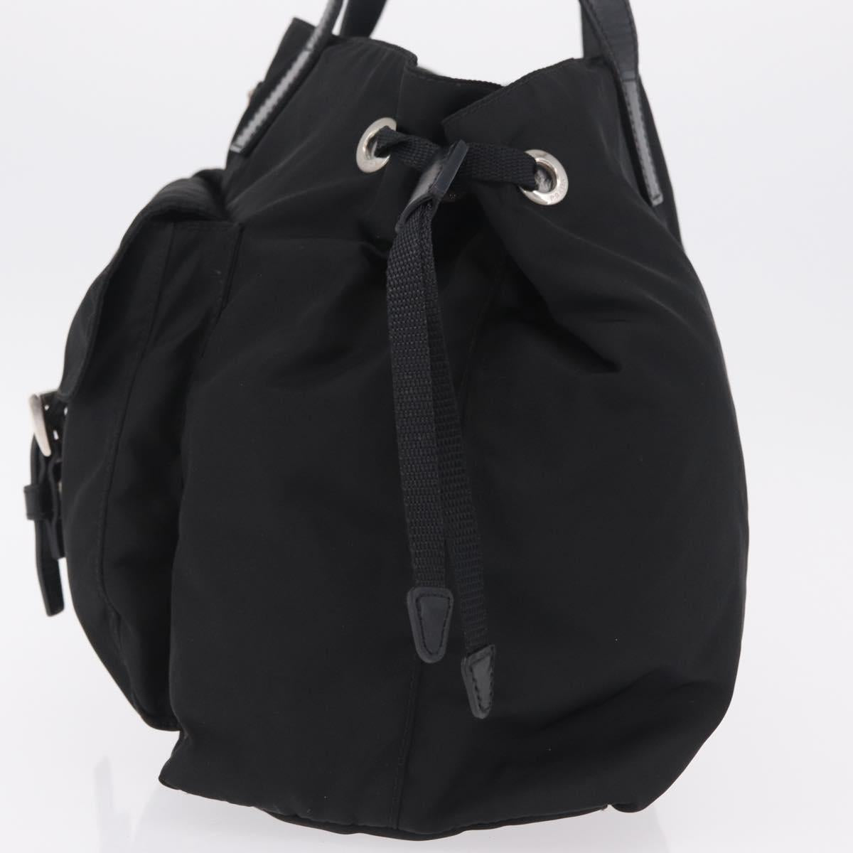 PRADA Tote Bag Nylon Black Silver Auth 206115V - Jerrillo image 3