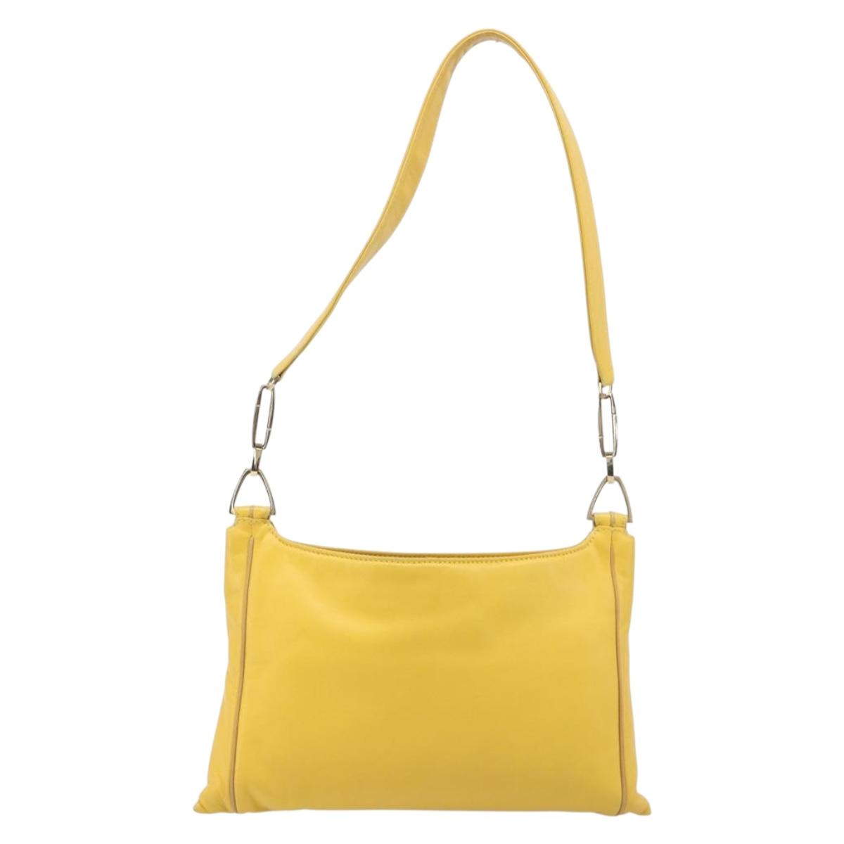 LOEWE Shoulder Bag Leather Yellow Gold Auth 206726A - Jerrillo image 2