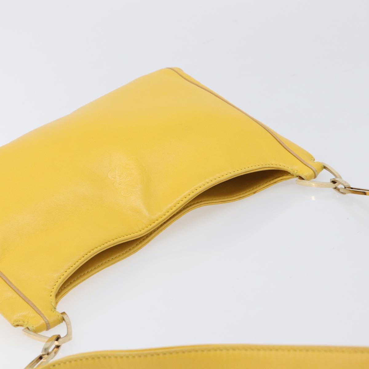 LOEWE Shoulder Bag Leather Yellow Gold Auth 206726A - Jerrillo image 6