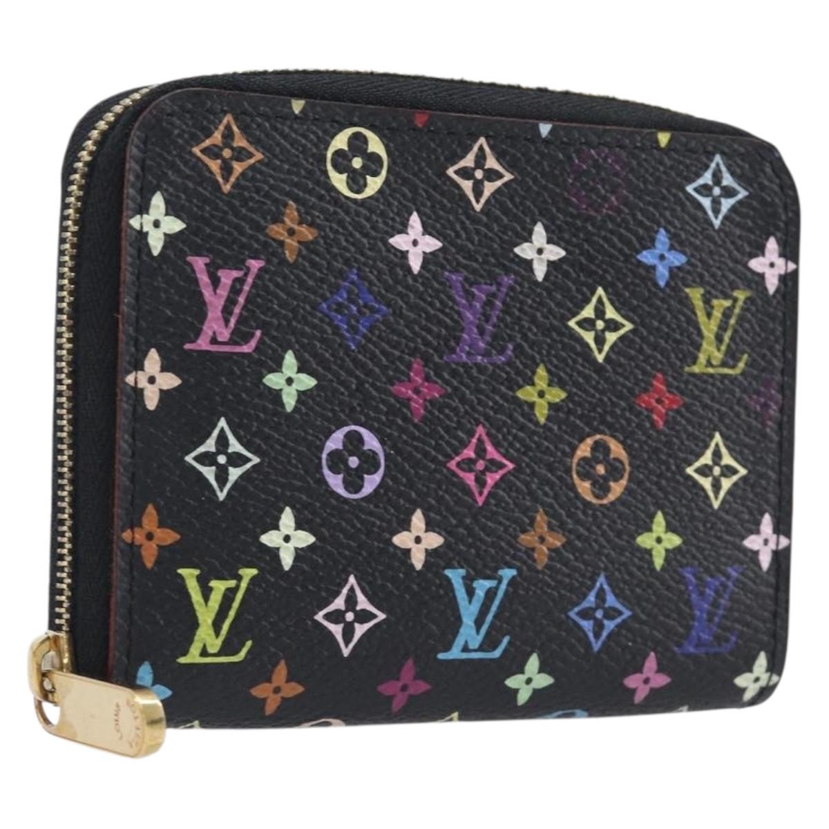 LOUIS VUITTON Monogram Multicolor Zippy Coin Purse Black M93740 LV Auth 207268V - Jerrillo