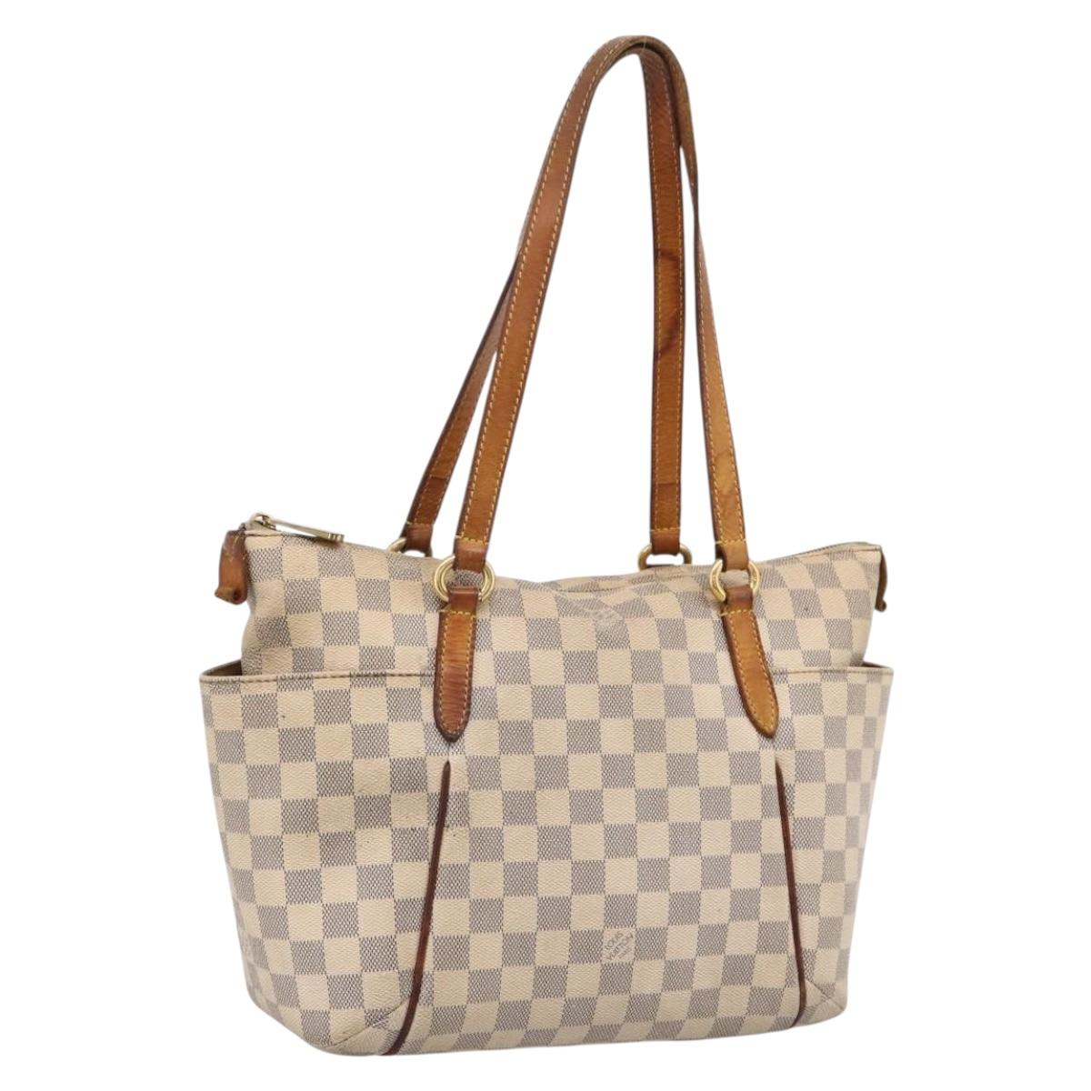 LOUIS VUITTON Damier Azur Totally MM Tote Bag N51262 LV Auth 208644 - Jerrillo