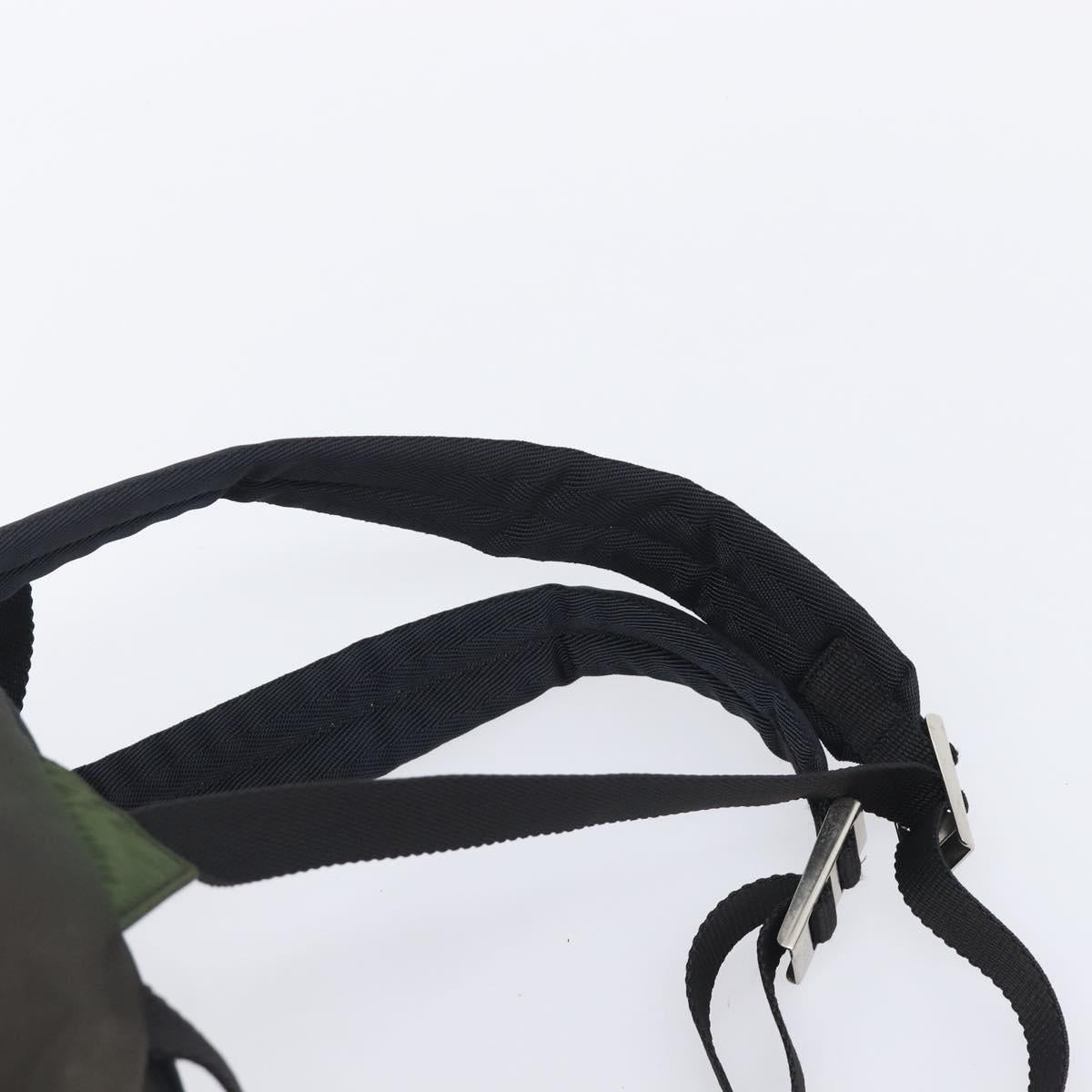 PRADA Backpack Nylon Khaki Silver Auth ar14290 - Jerrillo image 10