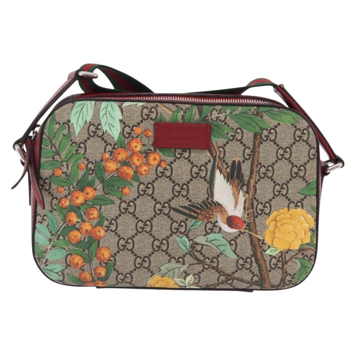 GUCCI GG Supreme Web Sherry Line Bag PVC Beige Silver 450947 Auth BA15761V - Jerrillo image 2