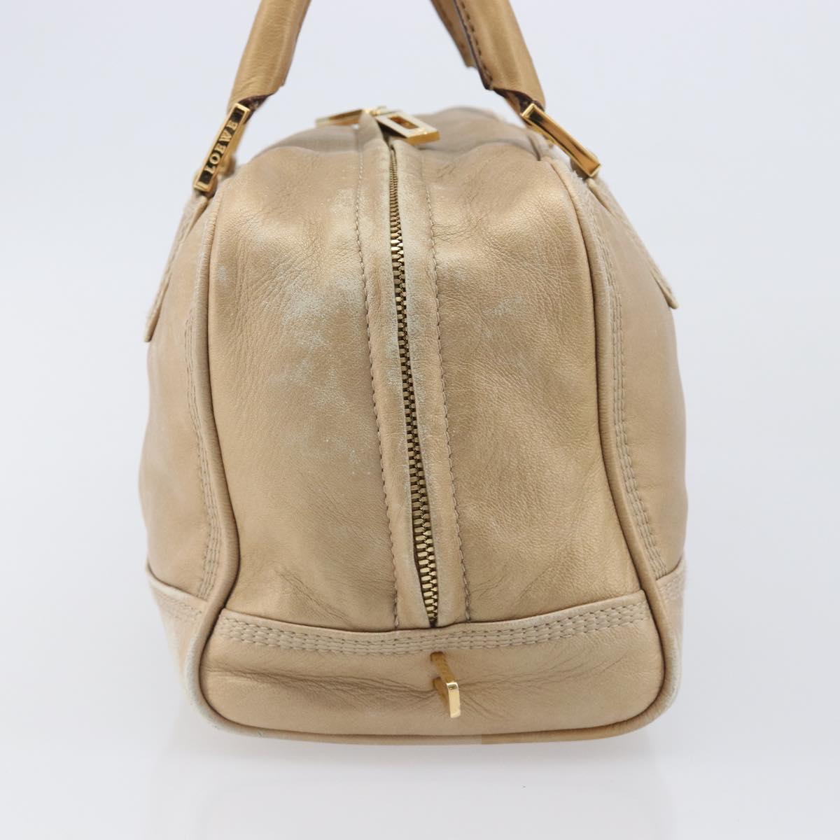 LOEWE Amazona 28 Hand Bag Leather Gold Auth BA16120 - Jerrillo image 4