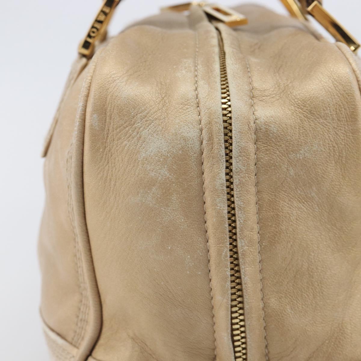 LOEWE Amazona 28 Hand Bag Leather Gold Auth BA16120 - Jerrillo image 5