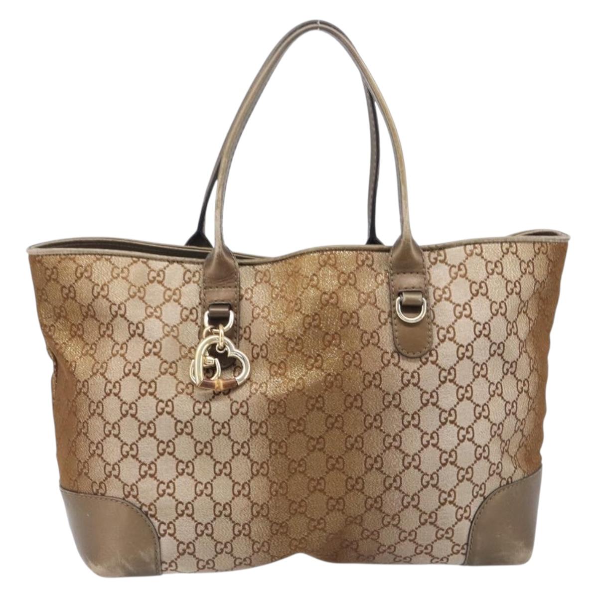 GUCCI GG Canvas Tote Bag Beige Gold 269956 Auth BA16448 - Jerrillo image 2