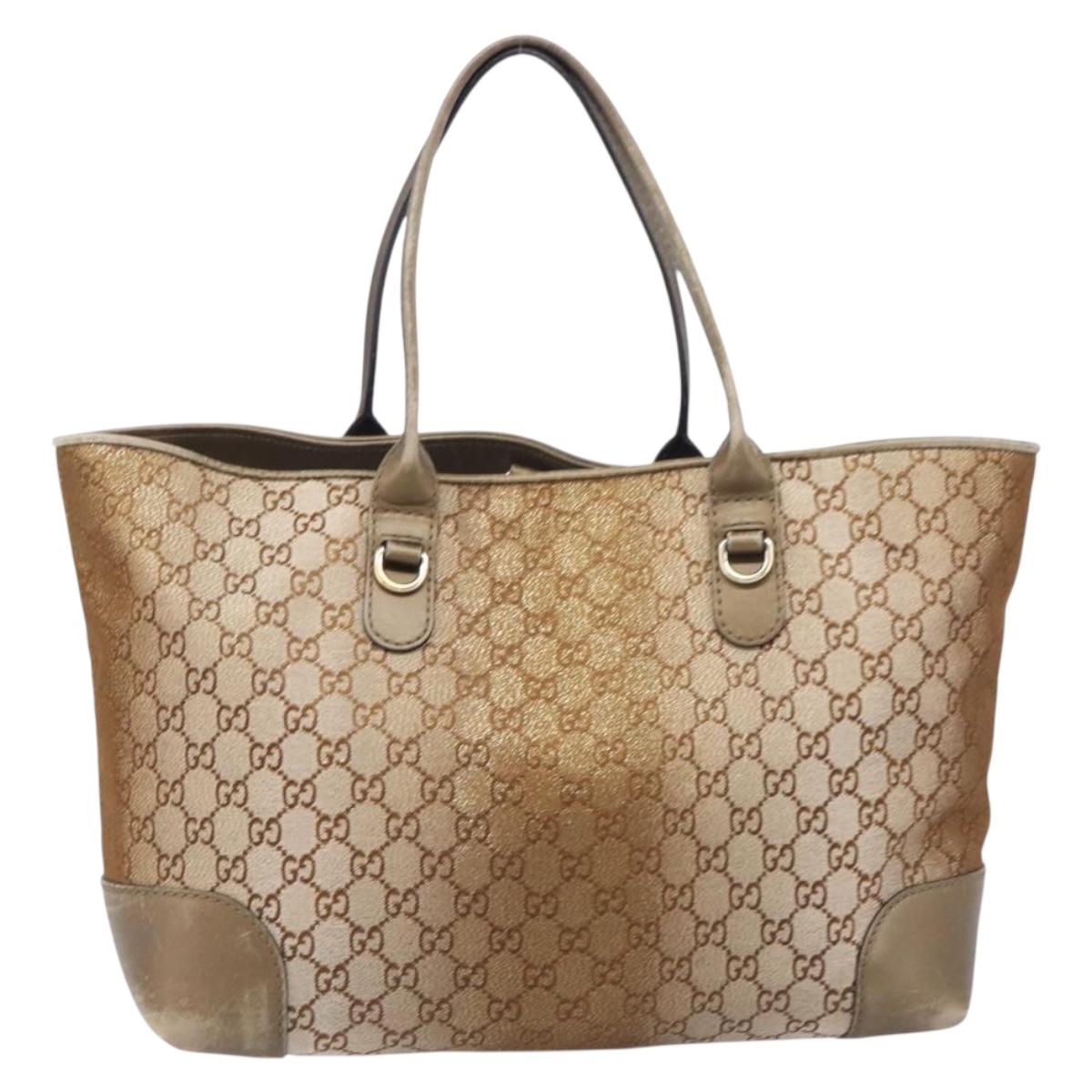 GUCCI GG Canvas Tote Bag Beige Gold 269956 Auth BA16448 - Jerrillo image 3