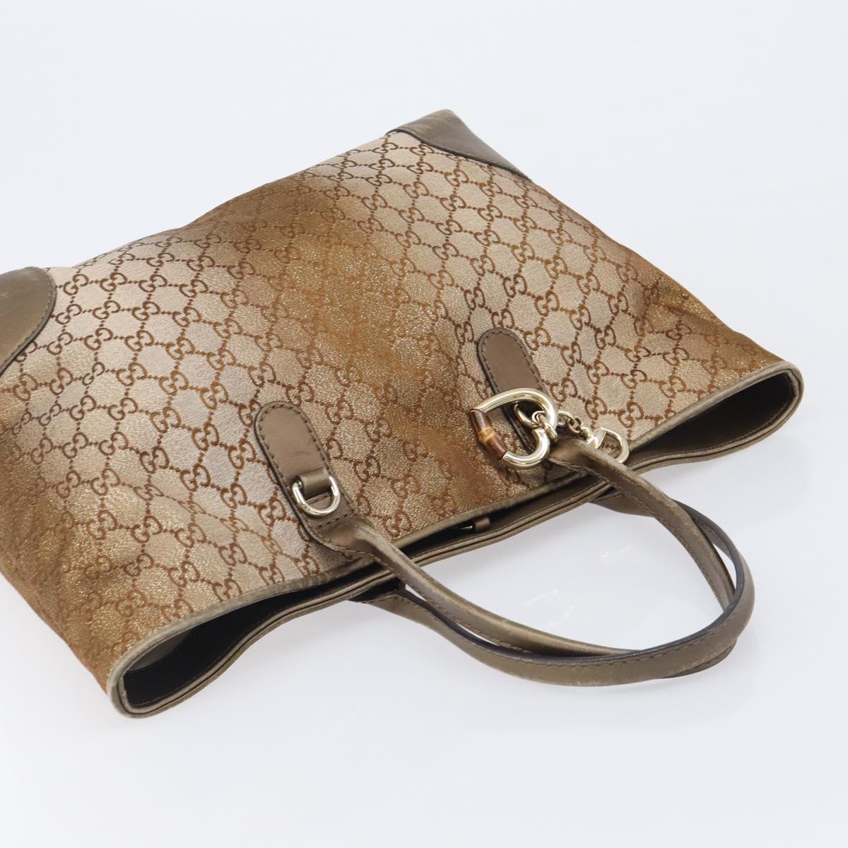 GUCCI GG Canvas Tote Bag Beige Gold 269956 Auth BA16448 - Jerrillo image 6