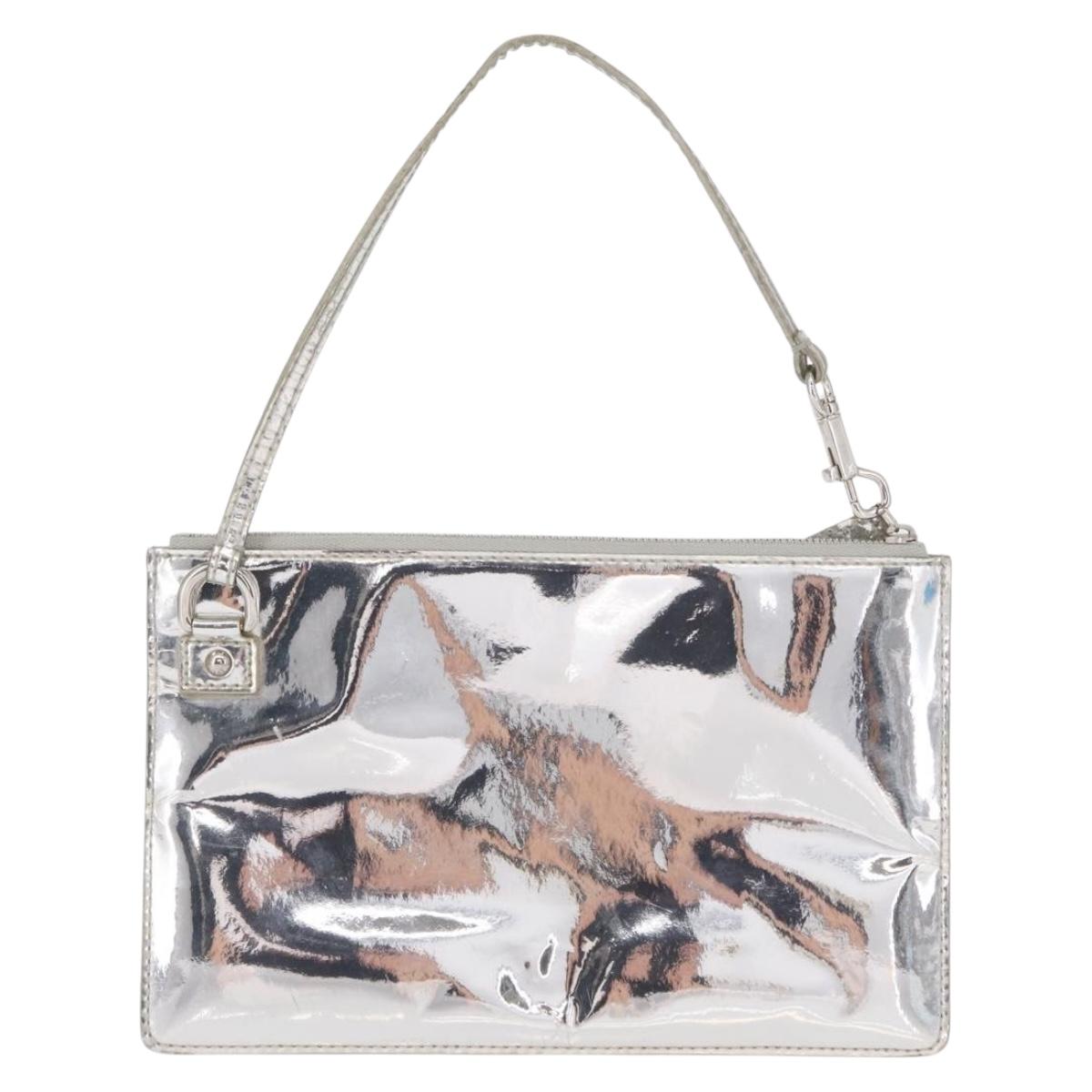 LOUIS VUITTON Monogram Miroir Pochette Platt Pouch Silver M95277 LV Auth BA9494 - Jerrillo image 2
