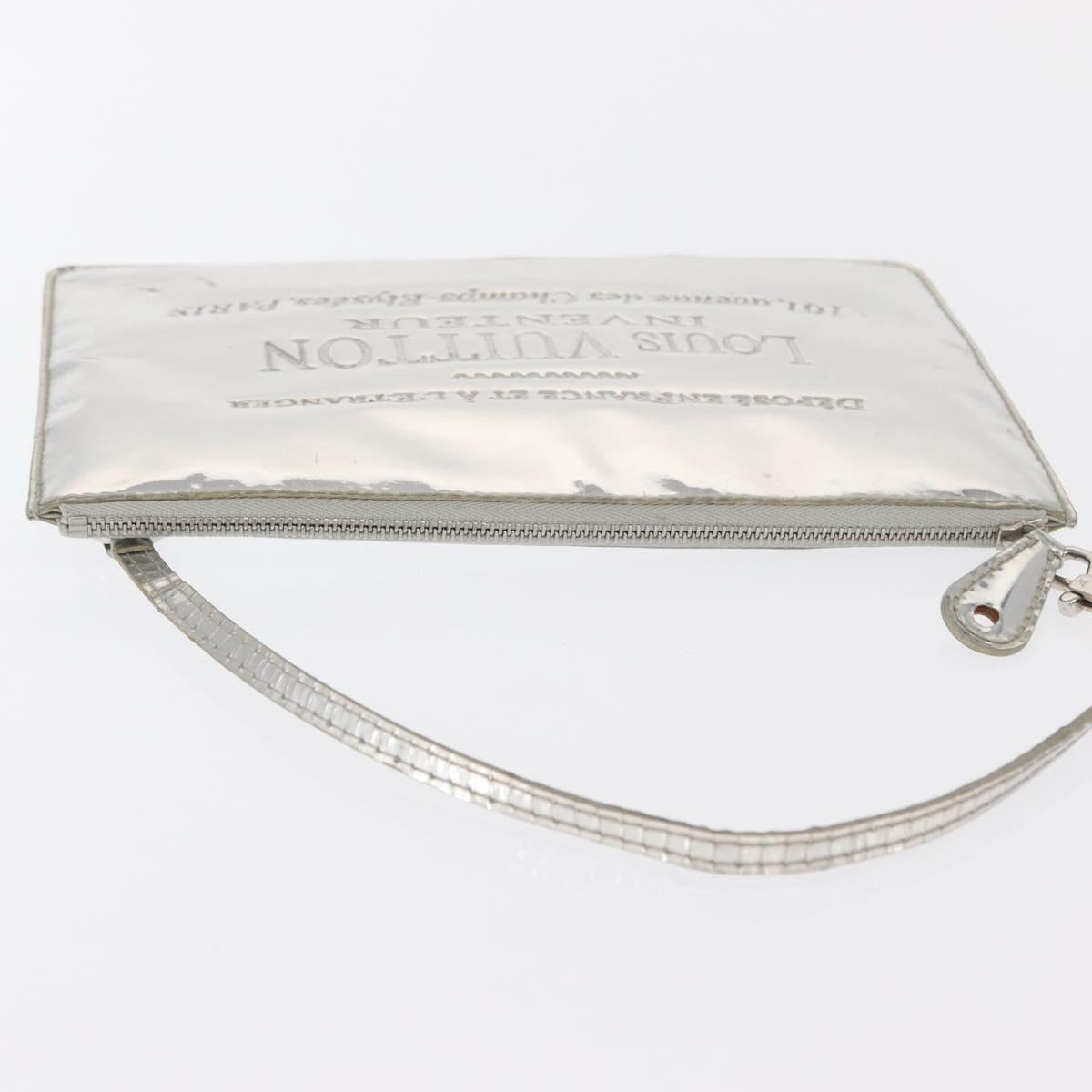 LOUIS VUITTON Monogram Miroir Pochette Platt Pouch Silver M95277 LV Auth BA9494 - Jerrillo image 6