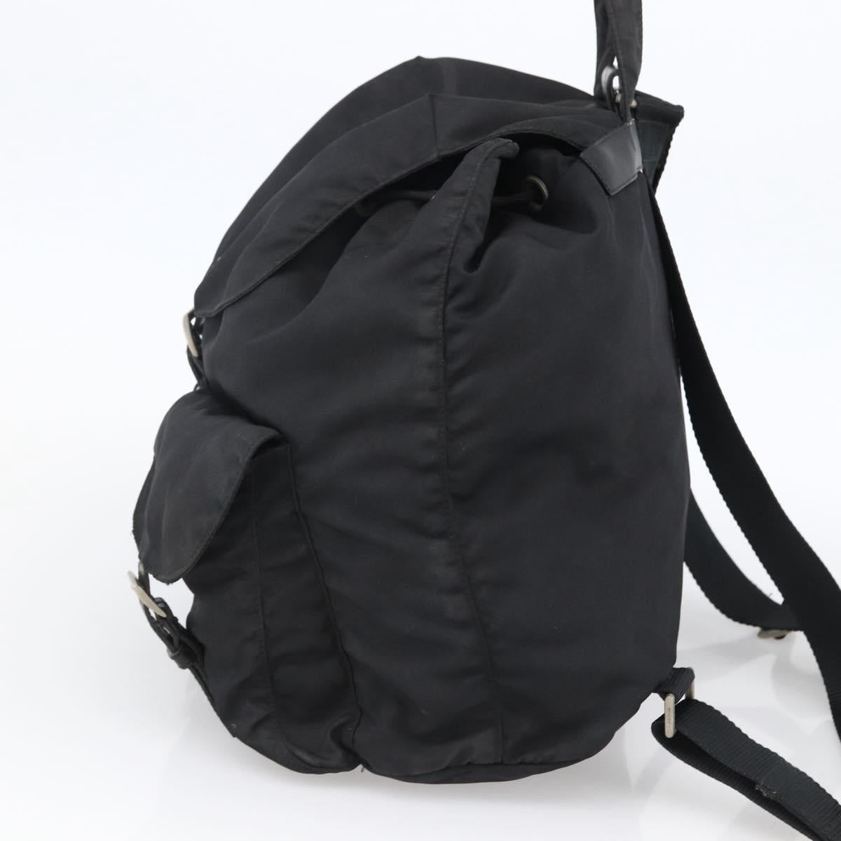 PRADA Backpack Nylon Silver Black Auth bs33518 - Jerrillo image 4