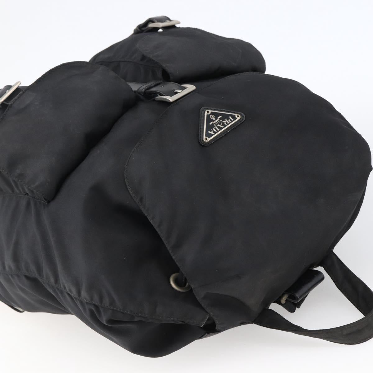 PRADA Backpack Nylon Silver Black Auth bs33518 - Jerrillo image 6