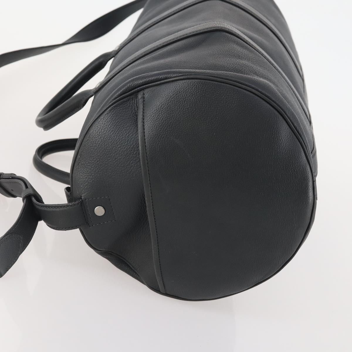 LOUIS VUITTON Boston Bag Taurillon ClemenceLeather 2way Black LV Auth bs34310 - Jerrillo image 4