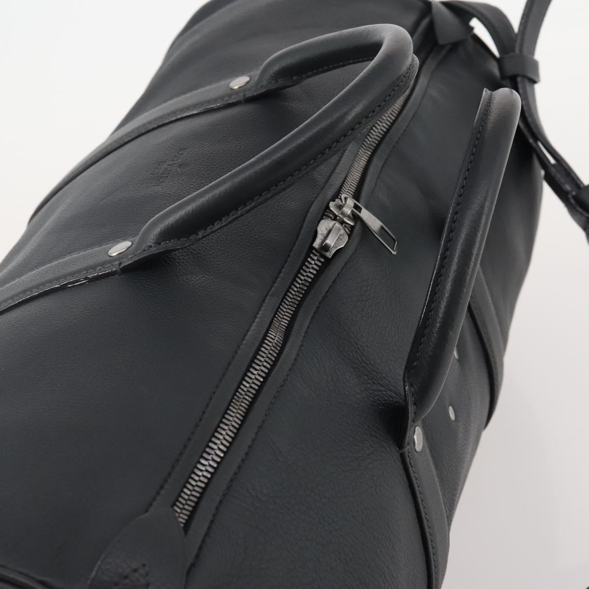 LOUIS VUITTON Boston Bag Taurillon ClemenceLeather 2way Black LV Auth bs34310 - Jerrillo image 6