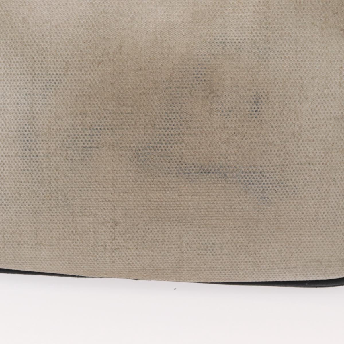 SAINT LAURENT Shoulder Bag Coated Canvas Silver Beige Auth bs35257 - Jerrillo image 3