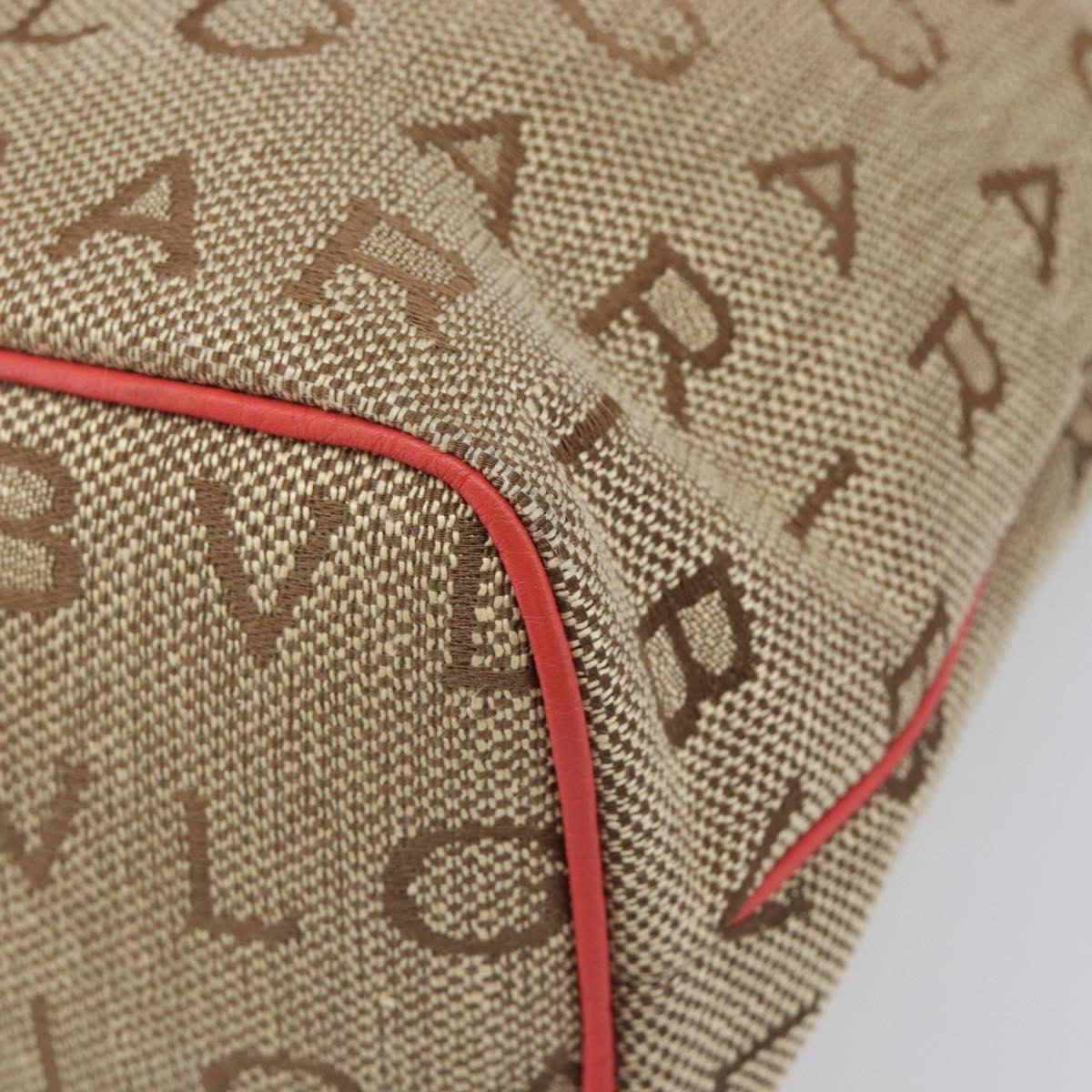 BVLGARI Tote Bag Canvas Beige Gold Auth bs37467A - Jerrillo image 9