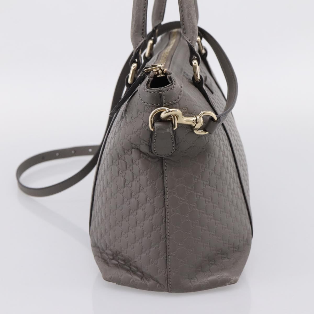 GUCCI Micro GG Canvas Guccissima Bag Leather 2way Outlet 449656 Auth ep15926 - Jerrillo image 3