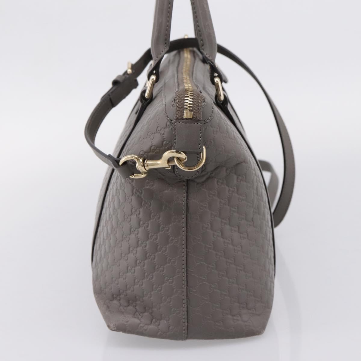 GUCCI Micro GG Canvas Guccissima Bag Leather 2way Outlet 449656 Auth ep15926 - Jerrillo image 4