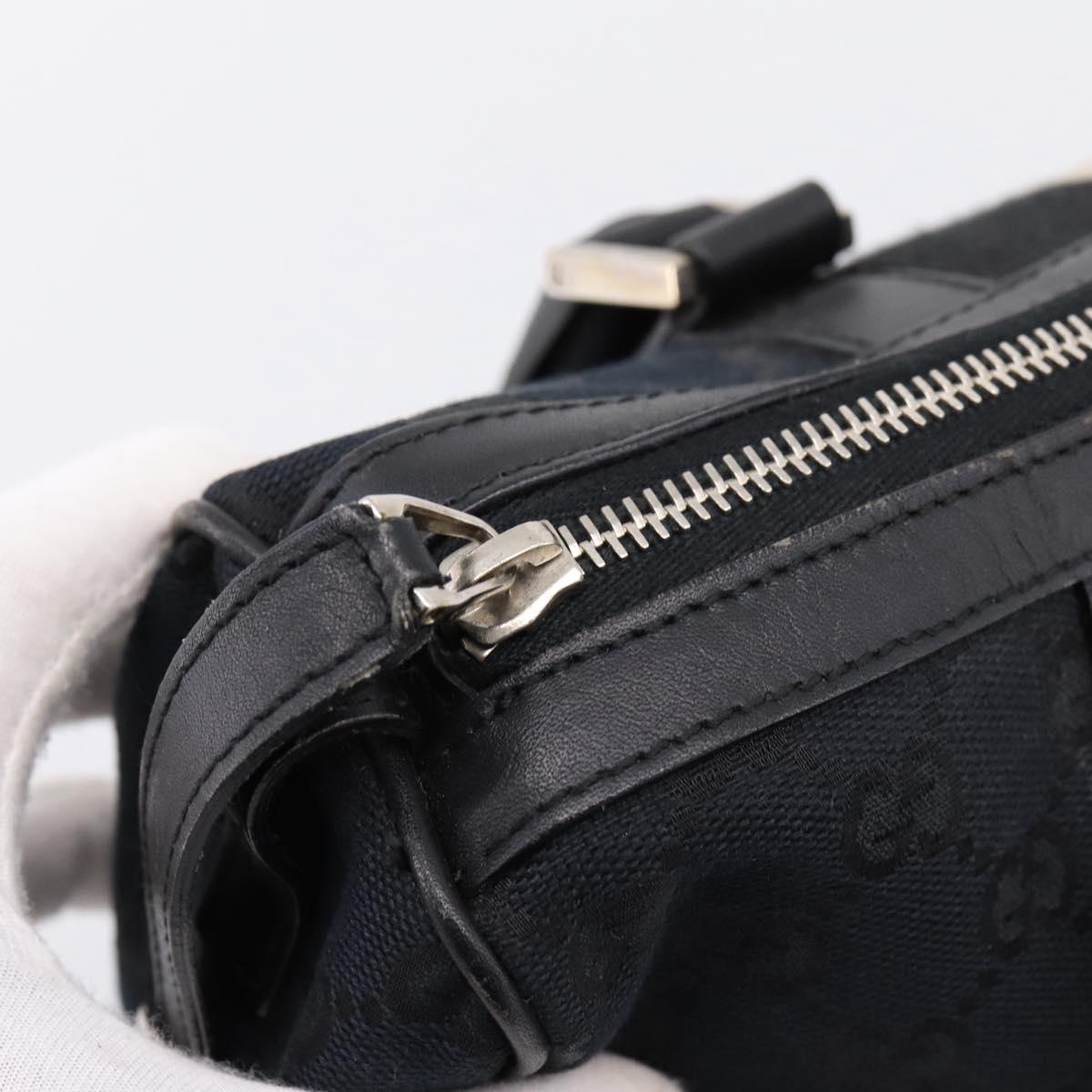 GUCCI GG Canvas Hand Bag Black Silver 000 0851 3754 Auth ep16134 - Jerrillo image 10