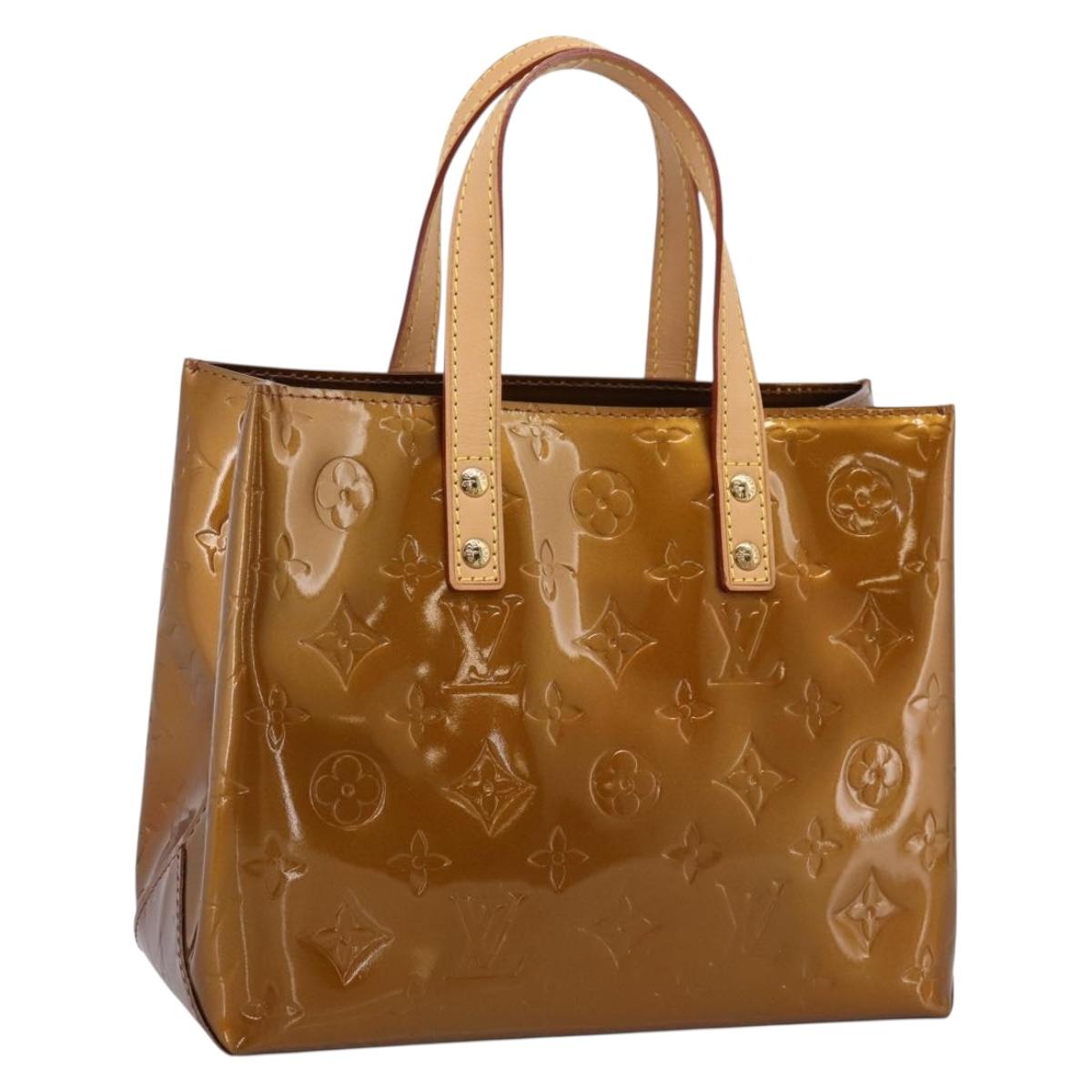 LOUIS VUITTON Monogram Vernis Reade PM Hand Bag Bronze M91146 LV Auth gh2341V - Jerrillo