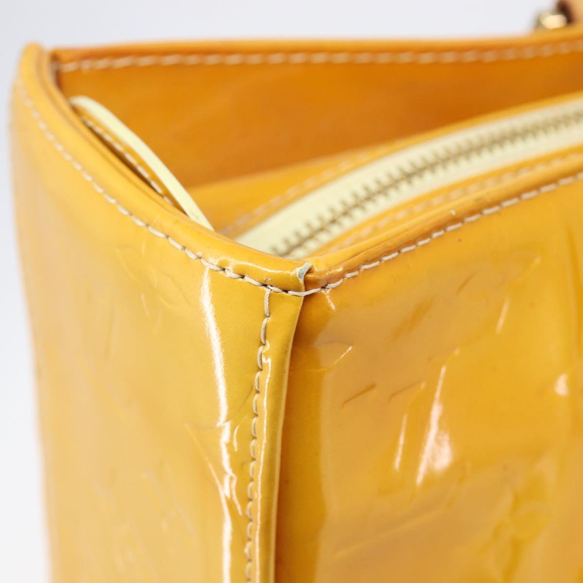 LOUIS VUITTON Monogram Vernis Columbus Tote Bag Lime Yellow M91047 Auth gh2358 - Jerrillo image 9